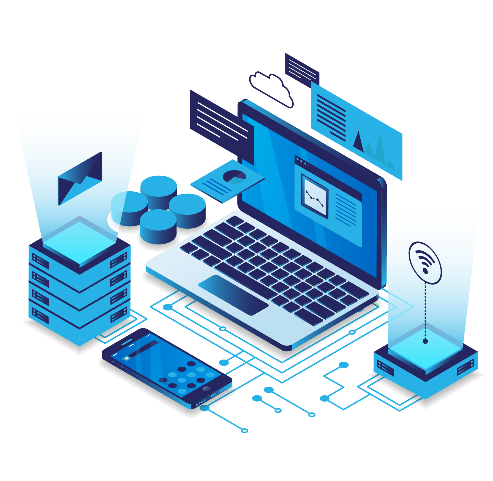 Mobile-first design illustration